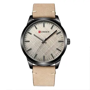 Curren 8386 Genuine Leather Strap Quartz Analog Fashion Men’s Watch