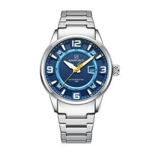 NAVIFORCE NF8044 Luminous Stainless Steel Strap Quartz Men’s Watch - Variant 3