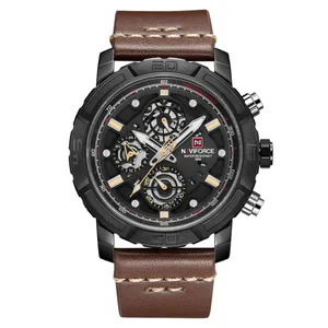 NAVIFORCE NF9139 PU Leather Chronograph Men's Watch - Variant 1