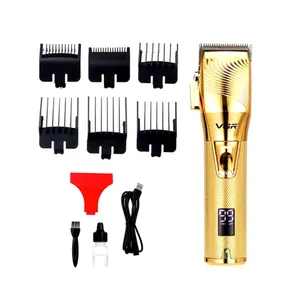 VGR V-280 10W USB Metal Electric Hair Clipper with LED Digital Display Trimmer