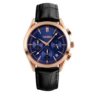 SKMEI 9127 Quartz Analog Leather Strap Casual Men's Watch - Variant 2