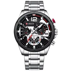 Curren 8395 Stainless Steel Chronograph Multifunctional Classic Men's Watch - Variant 4