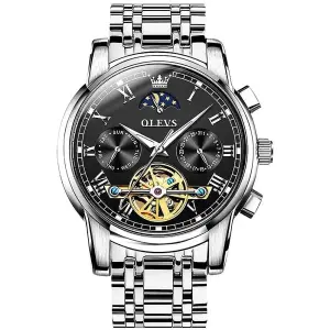 Olevs 6617 Luxury Mechanical Stainless Steel Chain Men's Watch - Variant 3
