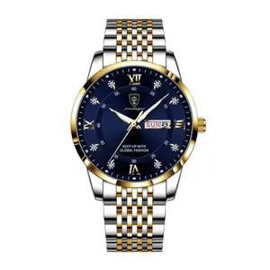 Poedagar 836 CH Luxury Stainless Steel Luminous Waterproof Men's Watch