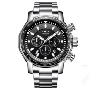 LIGE 9871 Stainless Steel Analog Quartz Casual Men's Watch - Variant 2