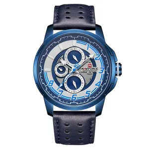 NAVIFORCE NF9142 PU Leather Chronograph Men's Watch - Variant 3