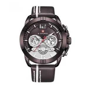 NAVIFORCE NF9168 Leather Strap Luxury Sports Men's Watch
