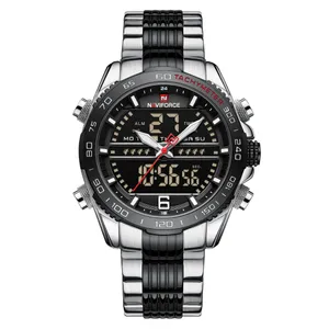 NAVIFORCE NF9195 Stainless Steel Dual Time Men's Watch - Variant 1