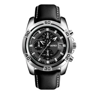 Skmei 9156 Fashion Leather Luxury Military Quartz Men's Watch - Variant 1