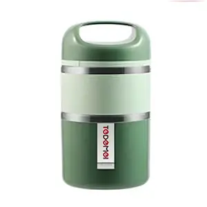 Tedemei Stainless Steel 2-Layer Food Container Lunch Box