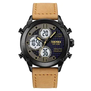 SKMEI 1975 Digital Analog Business Leather Strap Men's Watch - Variant 2