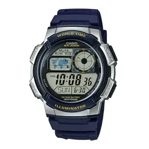 Casio AE-1000W-1AVDF Youth World Time Water Resistant Multifunctional Digital Watch  - Variant 3