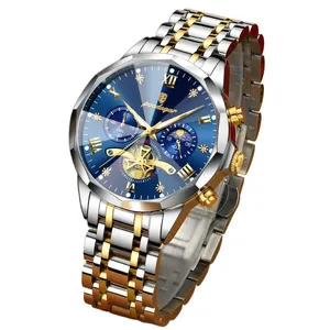 Poedagar 938 Luxury Stainless Steel Chronograph Men's Watch - Variant 1