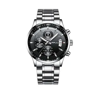 CRRJU 2214 Authentic Stainless Steel Minimalist Style Classic Men’s Watch - Variant 4