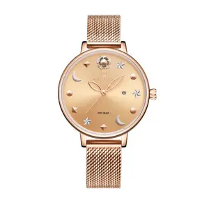 NAVIFORCE NF5009 Mesh Stainless Steel Analog Watch For Women