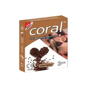 Coral Condom Coffee Flavor Lubricated Natural Latex 3's Pack – Bold Coffee Sensation