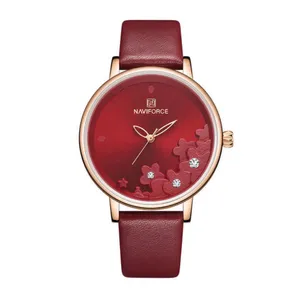 NAVIFORCE NF5012 PU Leather Analog Women's Watch - Variant 1