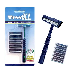 Treet XL With 5 Cartridges Twin Fixed Blade Shaving Razor