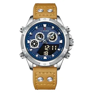 NAVIFORCE 9224 Chronograph Leather Men’s Watch - Variant 3