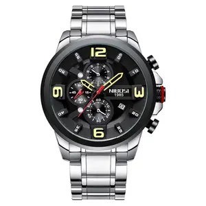 Nibosi 2336 Luxury Stainless Steel Strap Casual Men's Watch