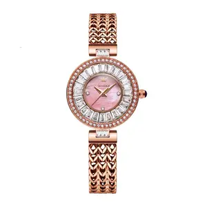 Olevs 9959 Original Top Brand Elegant Quartz Watch Women Waterproof Stainless Steel Luxury Diamond Watches 