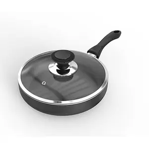 Topper 30 CM Glamour Non-Stick & Dishwasher Safe Fry Pan With Glass