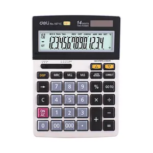Deli E1671C	Desk Type 12 Digit Basic Calculator