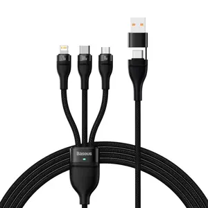 Baseus Flash Series II 100W 3-in-1 Fast Charging Cable
