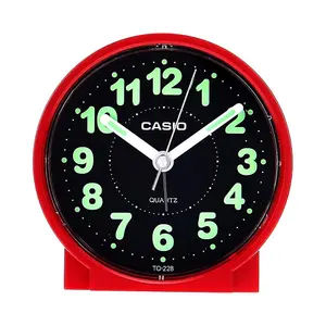 Casio TQ-228-1DF Analog Multicolor Alarm Table Clock