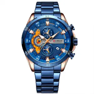 Curren 8402 Luxury Stainless Steel & Chronograph Men's Watch - Variant 3