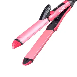 Kemei KM 1055 2in1 Hair Straightening Iron And Curler