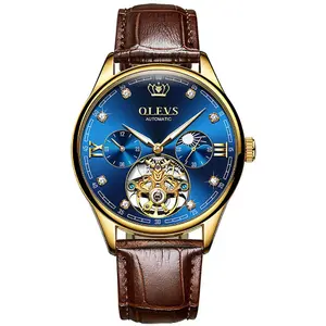 OLEVS 3601 Business Tourbillon Hollow Skeleton Waterproof Luminous Men's Watch - Variant 4