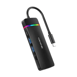 Yuanxin X-32035 Multiport 5 in 1 RGB Type C Hub