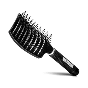 Hair Scalp Massage Comb Hairbrush Bristle Nylon Women Wet Curly Detangle Hair Brush