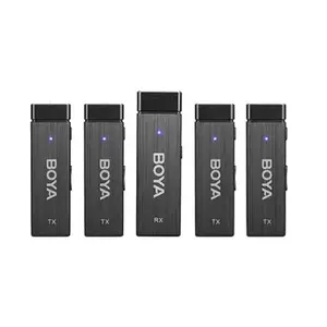 Boya BY-W4 2.4GHz Ultra-Compact Four-Channel Wireless Microphone System