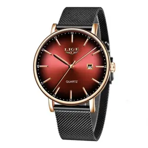 LIGE 9934 Analog Stainless Steel Mesh Belt Luxury Women's Watch - Variant 4
