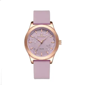 NAVIFORCE 5051 Fashion Women’s Watch 30m Waterproof Silicone Strap Casual Commuter Quartz Ladies Watch