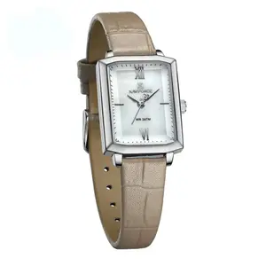 Naviforce NF5039 Leather Strap Waterproof Quartz Analog Women's Watch
