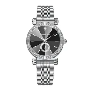 CRRJU 2494 Classic Fashion Rhinestone Diamond Movement Analog Dress  Women Watch