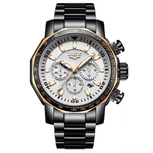 LIGE 9871 Stainless Steel Analog Quartz Casual Men's Watch - Variant 3
