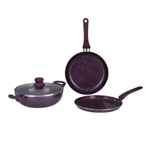 Gazi FE 2201-4C Non-Stick Coating for Easy Cooking and Cleaning Cookware Set Fry pan - Variant 3