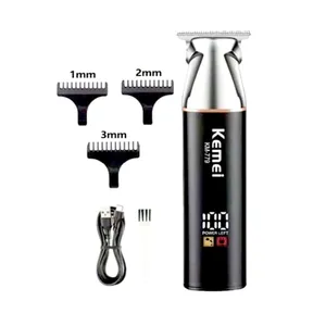 Kemei KM-779 New Pushing LCD Digital Display Hair Timmer 