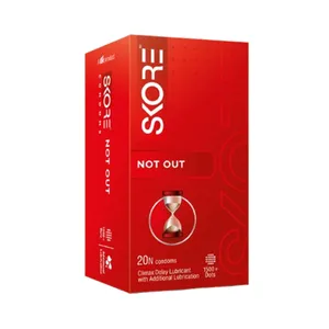 Skore Notout Climax Delay 1500 Dotted Condoms 20Pcs Pack with Benzocaine Lubricant