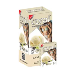 Coral Vinalla Flavour Condom 3’s Pack 