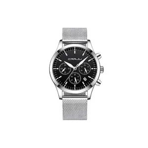 CRRJU 2288 Dive into Luxury Mesh Stainless Steel Casual Men's Watch