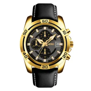 Skmei 9156 Fashion Leather Luxury Military Quartz Men's Watch - Variant 3