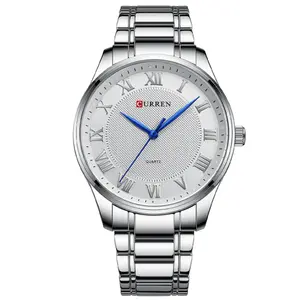 Curren 8409 Roman Number With Stainless Steel Analog Men's Watch