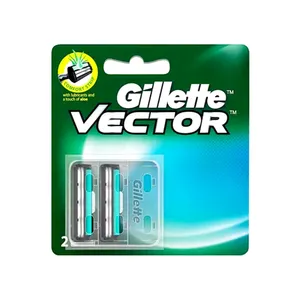 Gillette Vector Plus Manual Shaving Razor Blades 2 Cartridge