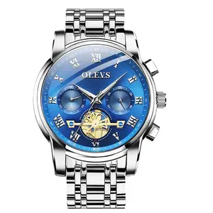 OLEVS 2859 Steampunk Style Stainless Steel Waterproof Men's Chronograph Watch - Variant 2