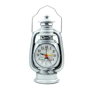 Vintage Alarm Clock Retro Oil Lamp Table Clock Watch - Variant 3